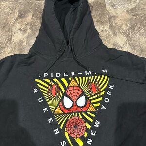 Marvel Spider-Man Black and Yellow Hoodie